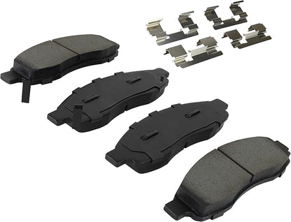 Premium Semi-Metallic Front Brake Pads (1001-1015M) Compatible with Nissan Pathfinder Armada 2004-2004, Nissan TITAN 2004-2005