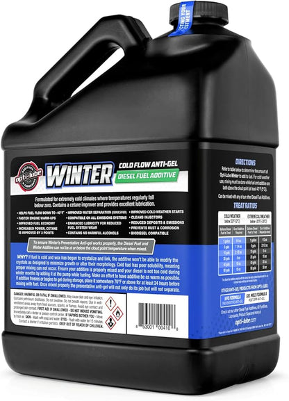 Opti-Lube Winter Formula Anti-Gel Diesel Fuel Additive: Gallon (1 Gallon (Treats 512 Gallons))