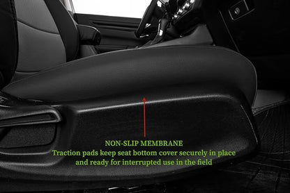 coverdream Custom Seat Covers Compatible with Select Honda CRV 2015 2016 Models - Leatherette (Black/Gray,Full Set)