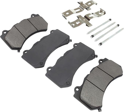 Premium Semi-Metallic Front Brake Pads (1001-1405AM) Compatible with Chrysler 300 2020-2017, Dodge Challenger 2022-2015, Charger 2022-2015, Durango 2020-2017 & More