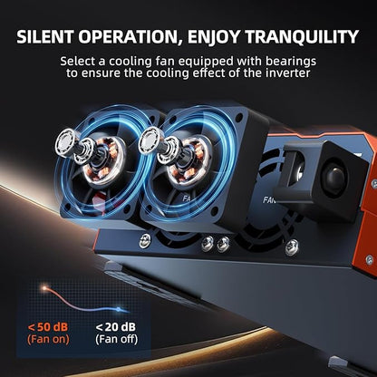 3080W Pure Sine Wave Inverter, 24V DC to 110V/120V AC, 9000W Peak, 5V/2.1A USB, Quiet Fan, Capacitor, Off-Grid Solar Power for RV, Camping, Emergency, Truck (LGE-24-3080TI)