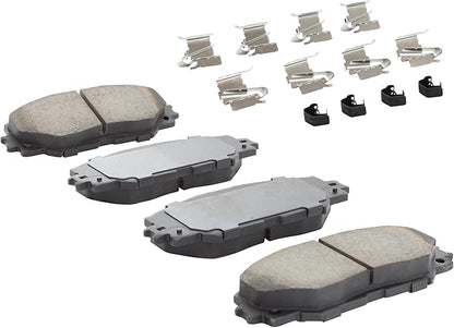 Premium Ceramic Front Brake Pads (1001-1210C) Compatible with 2006-2019 Lexus/Pontiac/Scion/Toyota (Corolla/HS250h/Matrix/Prius V/RAV4/Vibe/xB/xD)