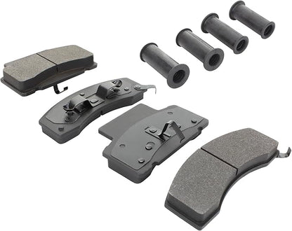 Premium Semi-Metallic Front Brake Pads (1001-0459M) Compatible with 1989-2002 Chevrolet/Dodge/GMC (C3500/C3500HD/Express 3500/G30/G3500/K3500/R3500/Ram 2500/Ram 3500 & More)