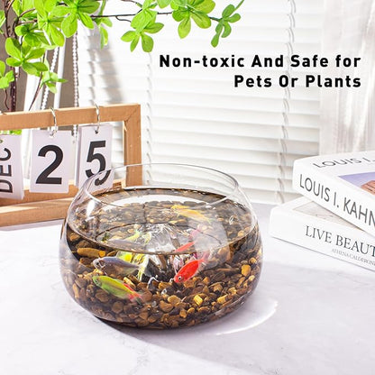 0.88 Lb Tiger Eye Aquarium Gravel Rocks Crushed Stone, Polished Natural Tumbled Healing Crystal Chips Bulk Quartz Crystal Gemstones for Garden|Vase Filler|Fish Turtle Tank Decorations