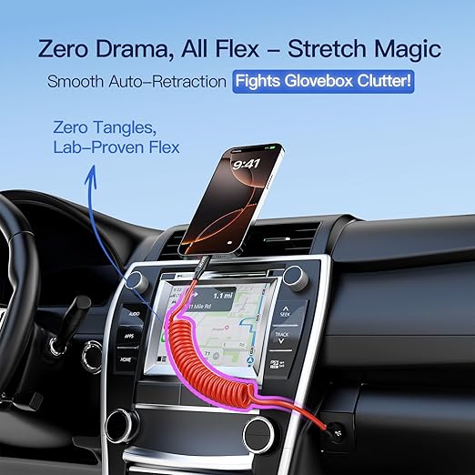 AGVEE 2 Pack 3ft Coiled Short USB to USB-C Charging Cable [USB-IF Certified] 3A Fast Charger Cord in Car for iPhone 16/15 CarPlay, Galaxy S25 S24 S23 S22 S21 S10 S9 S8, Google Pixel, Red