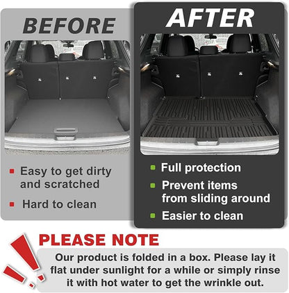 TripleAliners Trunk Mat All Weather Liners Compatible with 2025 Nissan Kicks Interior Accessories Custom Fit Anti-Slip TPE Full Coverage Protection Rear Trunk Floor Mat (SV SR Trim Level ONLY)