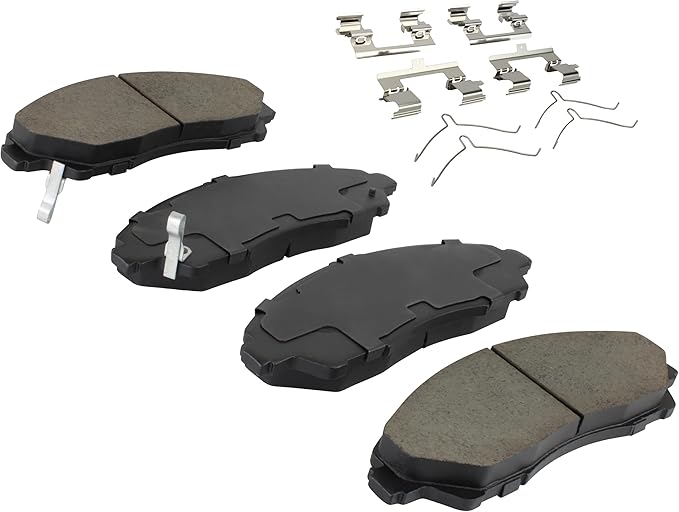 Premium Ceramic Front Brake Pads (1001-1723C) Compatible with Acura MDX 2014-2020, Honda Pilot 2016-2022, Honda Ridgeline 2017-2023
