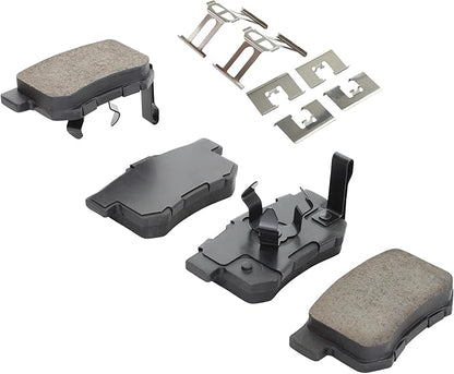 Premium Ceramic Rear Brake Pads (1001-1086C) Compatible with Acura RDX 2010-2018, Honda Accord Crosstour 2010-2011, Honda City 2015-2015, Honda Crosstour 2012-2015, Honda CR-V 2005-2016