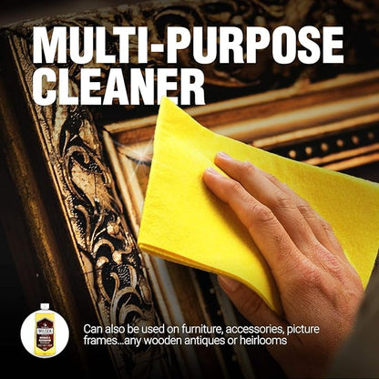 Milsek Antiques & Restoration Polish & Cleaner - Home Essential Cleaning Supplies for Home Improvement of any Wood Antiques or Heirlooms - 12 Fl Oz (Pack of 12)