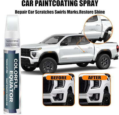 Summit White(GAZ/WA8624) Touch Up Paint for GMC, Car Paint Pen Scratch Repair Two-In-One Touch Up Paint, Premium Car Scratch Remover for Deep Scratches