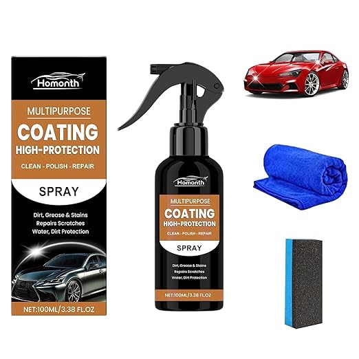 Nexa Turbo Shine Spray,Nexa Car Scratch Remover,Turbo Shine Nexa 3 in 1 High Protection Quick Car Coating Spray(1Pcs)