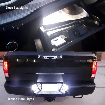 8 Piece CooL White LED Interior Lights Kit for Toyota RAV4 2016 2017 2018 2019 2020 2021 Super Bright 6000K Interior LED Lights Bulbs Package + Install Tool