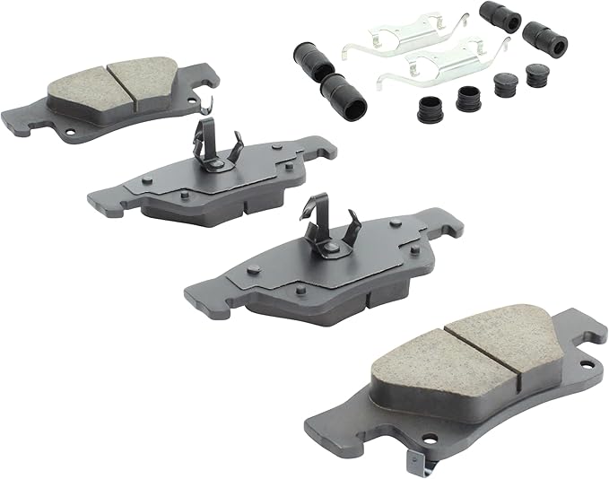 Premium Ceramic Rear Brake Pads (1001-1498C) Compatible with Dodge Durango 2011-2024, Jeep Grand Cherokee 2011-2021, Jeep Grand Cherokee WK 2022-2022