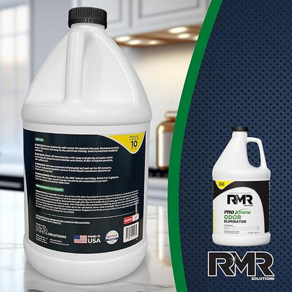 RMR PRO-Xtreme Odor Eliminator, Commercial-Strength Formula, Naturally Destroys Odors, Organic Solution, Tackles The Worst Odors, No Masking or Cover-Up Fragrances, Safe and Easy to Use, 1 Gallon