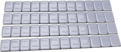 YIZBAP Wheel Weights Gray 1/4oz, 72 oz/Box, 288pcs, with Strong Black Adhesive. 0.25 Ounce Stick on Wheel Weights for Cars, Trucks, SUVs, Motorcycle and Others