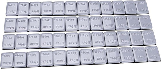 YIZBAP Wheel Weights Gray 1/4oz, 72 oz/Box, 288pcs, with Strong Black Adhesive. 0.25 Ounce Stick on Wheel Weights for Cars, Trucks, SUVs, Motorcycle and Others