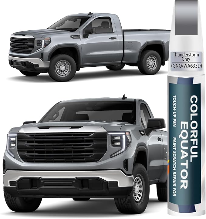 Thunderstorm Gray(GNO/WA633D) Touch Up Paint for GMC, Car Paint Pen Scratch Repair Two-In-One Touch Up Paint, Premium Car Scratch Remover for Deep Scratches