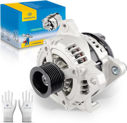 Ezexpreze 11034N Alternator Compatible with Toyota Camry 04-06, Highlander 04-07, Solara 04-08 & Scion tC 05-10, L4 2.4L, 12V 100Amp Clockwise 7-Groove Pulley, OE# 104210-3880, 27060-0H100