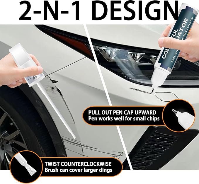 Matador Red Mica(3R1) Touch Up Paint for Lexus, Car Paint Pen Scratch Repair Two-In-One Touch Up Paint, Premium Car Scratch Remover for Deep Scratches