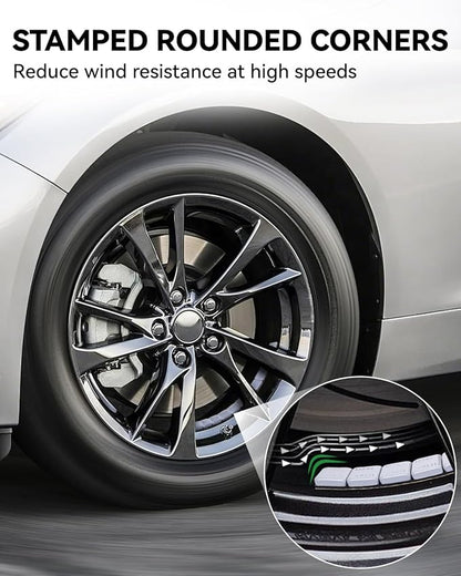 YIZBAP Wheel Weights Gray 1/4oz, 24 oz/Box, 96pcs, with Strong Black Adhesive. 0.25 Ounce Stick on Wheel Weights for Cars, Trucks, SUVs, Motorcycle, and Others