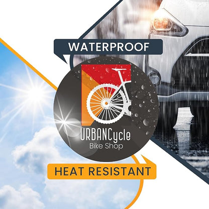 Magnet Me Up Customizable 30 Mil Round Magnet- 5” Weatherproof Car Magnet for Businesses, Sports Teams, Fundraisers & Personal Expression- Custom Text & Logo- Strong Magnetic Vinyl for Vehicles