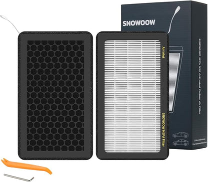 Tesla Model 3 Model Y Air Filter HEPA 2 Pack with Activated Carbon Tesla Cabin Air Filter Replacement (2016-2025)