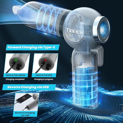 Car Vacuum Portable Cordless,3 Suction Modes,Portable Mini Cordless Cleaner with 18000pa Suction Power,Type-C Charge,7 in 1 mini Handheld Vacuum for Home,Car, Office Desk, Keyboards