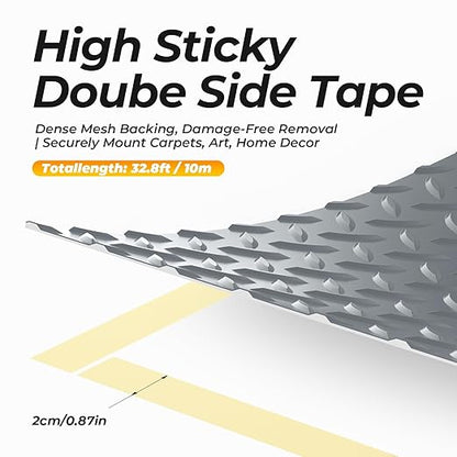 7.8 x 20 FT Garage Floor Mat, 2.8mm Thickness Diamond Plate Vinyl Garage Flooring Roll for Under Car, Large Size 156 SQFT for Large SUVs, MPV, Pickup Truck