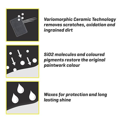 T-Cut White Scratch Remover Color Fast Paintwork Restorer Car Polish, 13 Colors Available, 17 Fl Oz