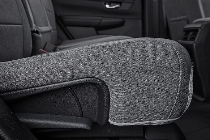 coverdream CRV Seat Covers Custom Fit for 2015 2016 Honda CRV LX,EX,SE,EX-L,Touring,Full Coverage,Airbag Compatible,Polyester Car Seat Protector(Full Set,Gray)
