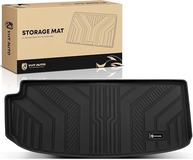 YHTAUTO Trunk Mat Compatible with Chevrolet Traverse 2018-2024, TPE All Weather Cargo Mats for Back of SUV Waterproof Anti-Slip Odorless Trunk Liner, Interior Car Accessories