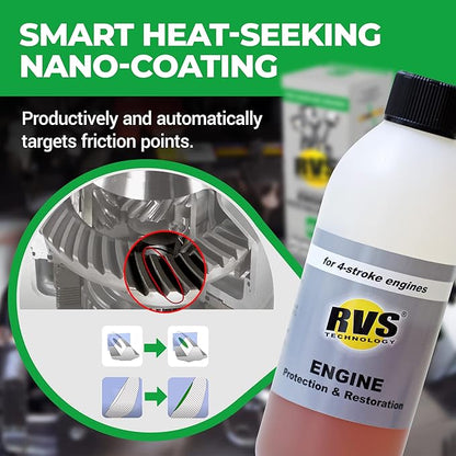 G6 Engine oil Treatment; For Gasoline Engines with a Motor oil capacity up to 6 quarts; Save fuel, Boost Power and Safely Restore and protect your Car, Truck, and all other engines