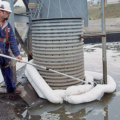 PIG Oil Boom - Oil-Only Absorbent Boom - 4 Pack - 3" x 20' Boom - Absorbs up to 4 gallons per Boom - BOM407
