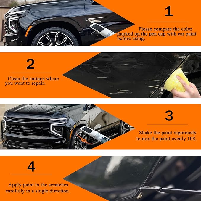 Lakeshore Blue Metallic(GXP/WA136H) Touch Up Paint Compatible with Chevrolet, Car Paint Pen Scratch Repair Two-In-One Touch Up Paint, Premium Car Scratch Remover for Deep Scratches