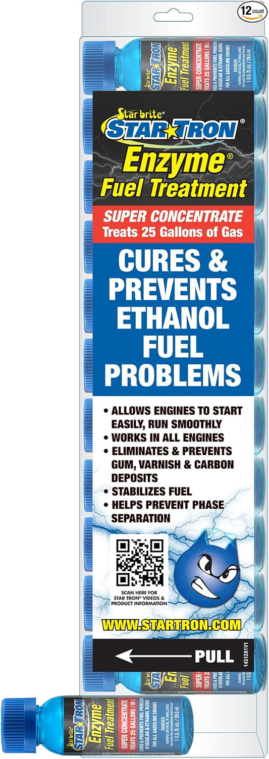 Star Tron Super Concentrated Diesel Formula - Enzyme Fuel Treatment for Enhanced Engine Performance - 1 Oz Treats 32 Gallons - Stabilize & Rejuvenate Diesel, Biodiesel & All Regular Gasoline