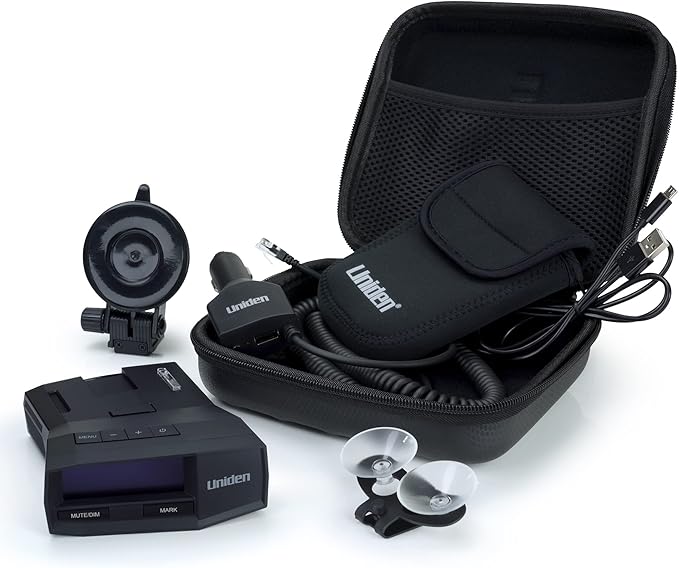 Uniden R8W (New Model) Extreme Long Range Laser/Radar Detector, 360° Awareness, Directional Arrows, Wi-Fi, Bluetooth, GPS, Real-Time Voice Alerts, Red Light & Speed Camera Alerts, R/TACH App