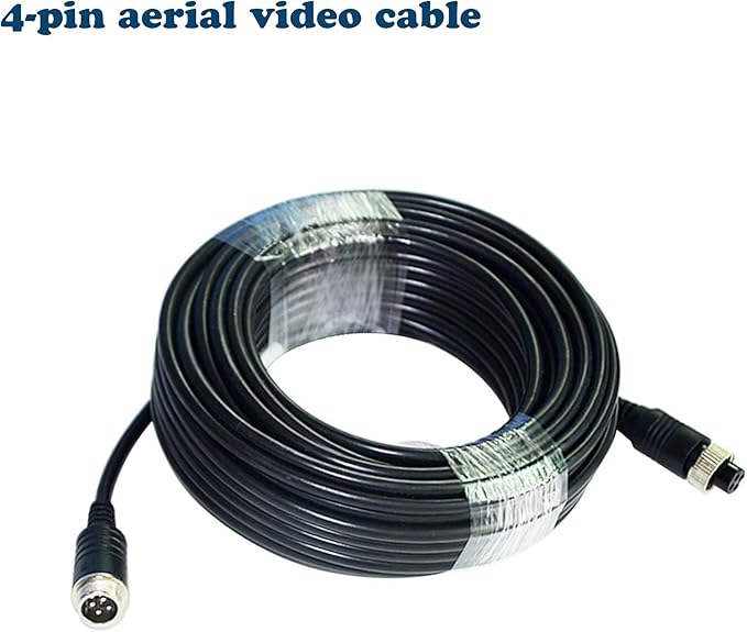 67FT Backup Camera Wire,Car Video Systems,Shock Extension,4Pin Aviation Video Extension Cable CCTV Rear View Camera(67FT/20m)
