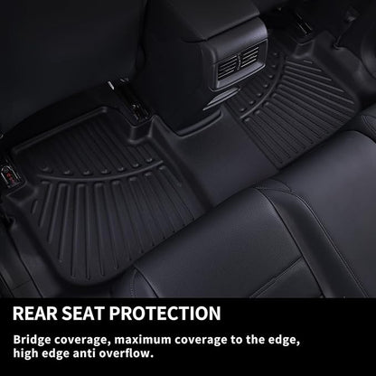 Floor Mats for 2024 2025 KIA K4,TPE All Weather Protection Car Floor Liners-Black