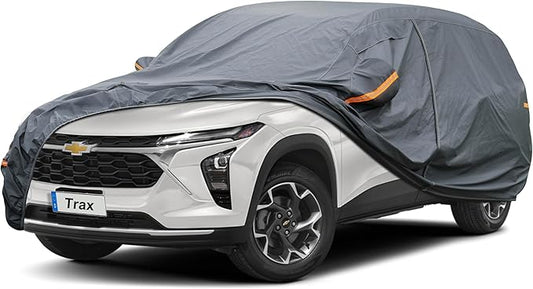 Premium Car Cover Custom Fit Chevrolet Chevy Trax (2013-2025), 16 Layers Heavy Duty Car Cover Waterproof All Weather with Zipper Door for Sun Rain Snow Dust Uv Protection