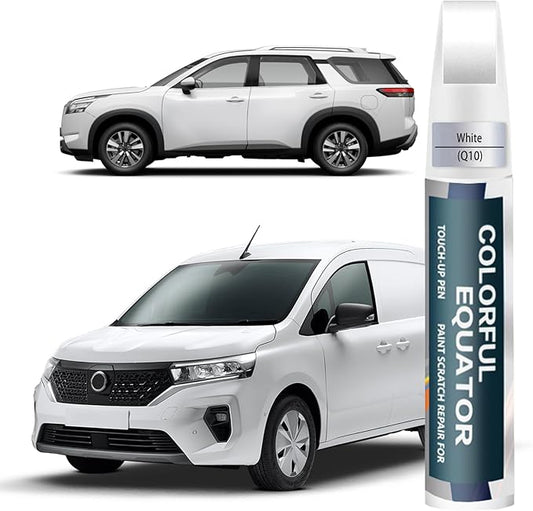 Q10 White Touch Up Paint for Nissan, Car Paint Pen Scratch Repair Two-In-One Touch Up Paint, Premium Car Scratch Remover for Deep Scratches