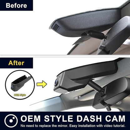4K Dash Cam Custom fit for GMC Yukon, Yukon XL 2015 2016 2017 2018 2019 2020(Model C), Model C & Model D Have Same Models Years but Vehicle Sensor Cover are Different
