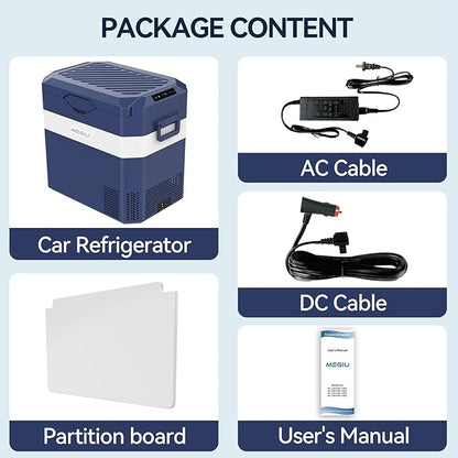 Car Fridge Portable 12V Refrigerator 40 Quart 12 Volt Freezer Compressor Cooler 12V/24V DC 110～240 V AC for Truck Van RV Camper SUV and Home Use (HC-38P5s)