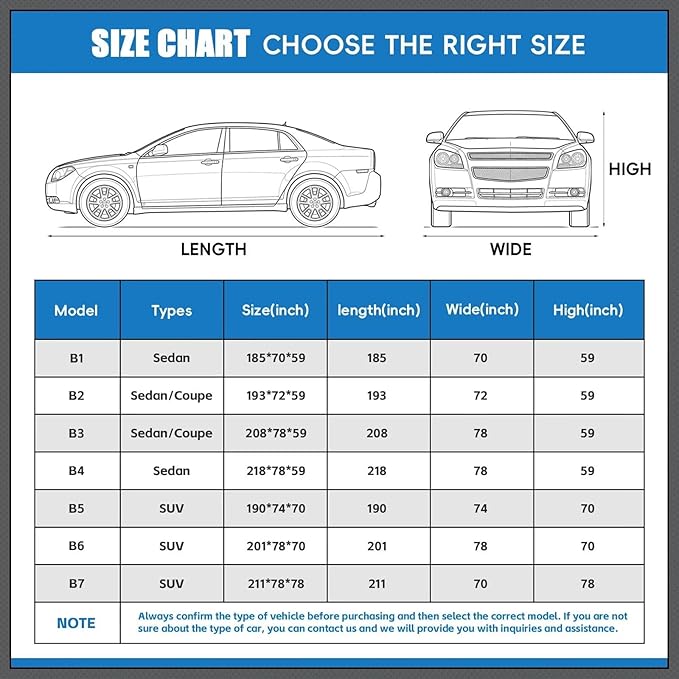Hail Protector Car Cover, Outdoor Anti Hail Car Covers Thick Multi-Layered EVA, Hail Proof Car Cover Waterproof All Weather, Hail Protection Padded Fit Sedan/Coupe (Length 186 to 193 inch