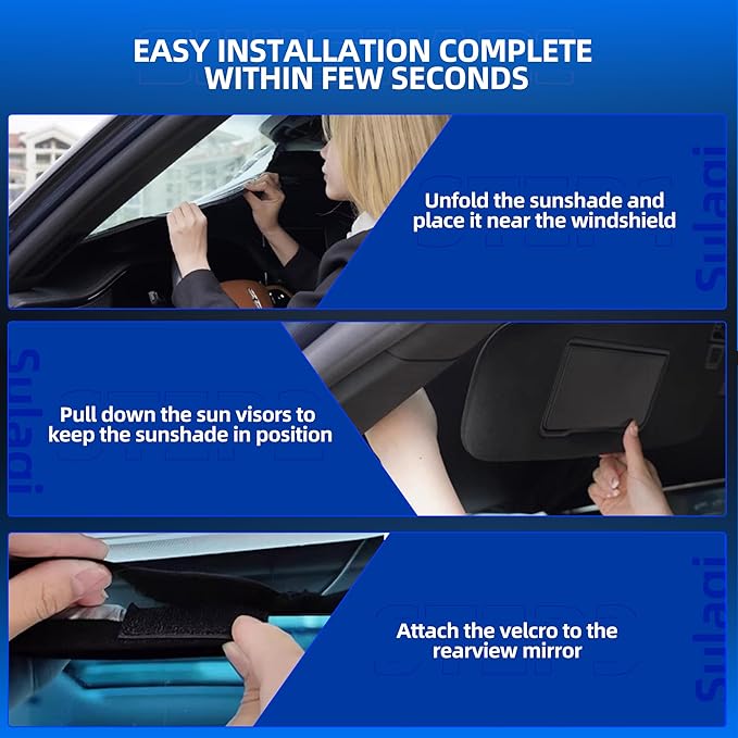 Windshield Sun Shade for Kia Sportage NQ5 2023-2025 Foldable Sunshade Custom Fit Front Window Car Interior Accessories Protector Blocks UV Rays