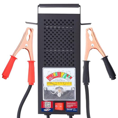 TOPDC Car Battery Tester, 6V/12V, Battery Load Tester 100-1000 CCA, Automotive Battery Tester 100 AMP, for Cars, RVs, Motorcycles, ATVs, Boats