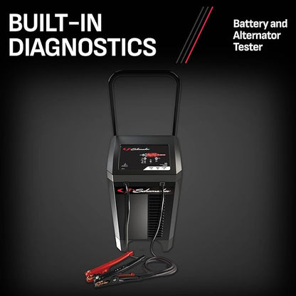 Schumacher Electric Wheeled Battery Charger and Engine Starter, SC1353, 6-in-1, Fully Automatic, with Diagnostics, 200 Cranking Amps, 40 Amp Boost Mode, 6V, 12V, for Car, Truck, and Marine Batteries