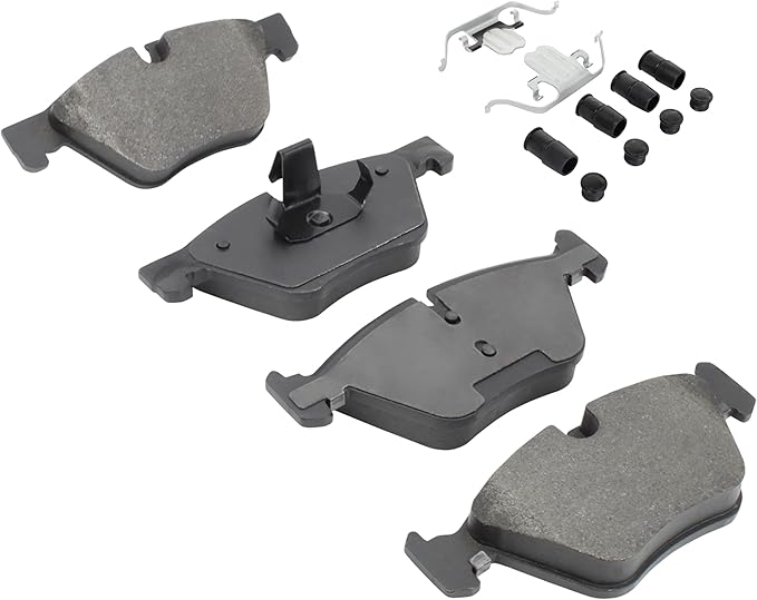 Premium Ceramic Front Brake Pads (1001-1504C) Compatible with BMW 528i 2011-2016, BMW 528i xDrive 2012-2016
