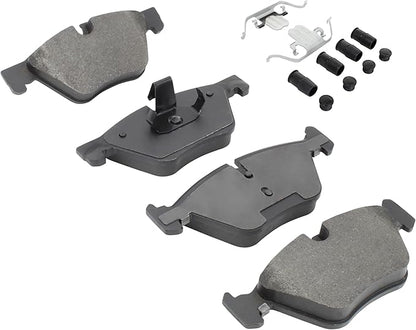 Premium Ceramic Front Brake Pads (1001-1504C) Compatible with BMW 528i 2011-2016, BMW 528i xDrive 2012-2016