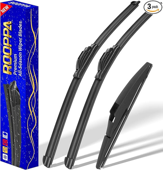 3 wipers Replacement for 2012-2019 Toyota Prius C, Windshield Wiper Blades Original Equipment Replacement - 28"/14"/8" (Set of 3) U/J HOOK