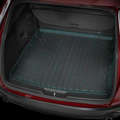 OEDRO Cargo Trunk Liner Floor Mat Compatible with 2010-2024 Toyota 4Runner with 3rd Row Seats, Unique Black TPE All-Weather Guard Cargo Mats